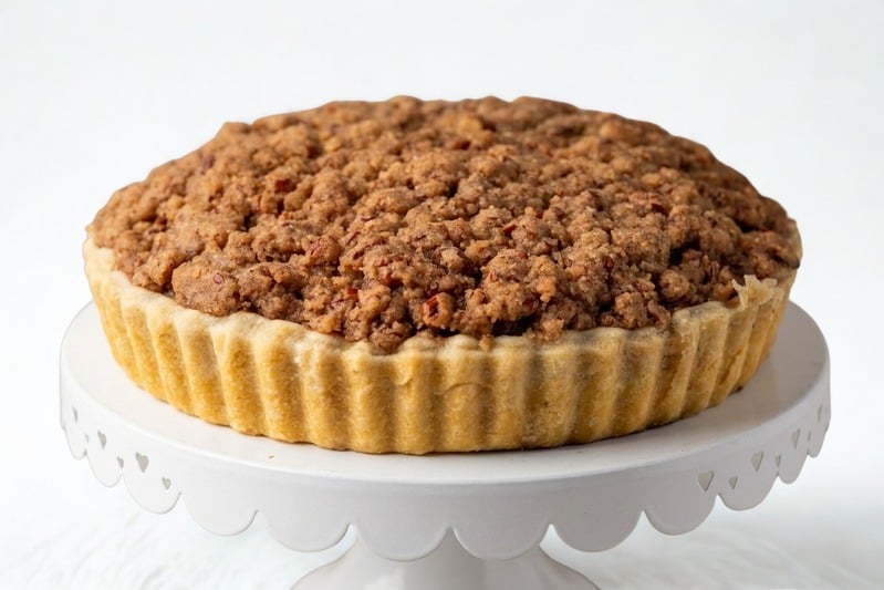 Manzana, pecanas y caramelo